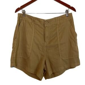Social Standard by Sanctuary Fortune Tencel Short 4" Size L Khaki Utility NWT